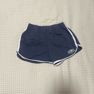 Brandy Melville Blue and White Athletic Shorts
